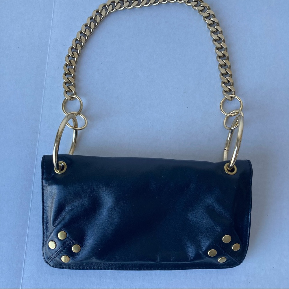 Vintage Wilson’s Leather Maxima Handbag Purse‎ Gold Chain Studded - Picture 2 of 6